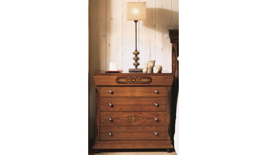 LUXURY BEDROOM FURNITURE Four-Drawer Bedside Chest