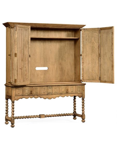 Entertainment Centers, TV Consoles, Pop Ups Elizabethan TV Entertainment Cabinet with Drawers
