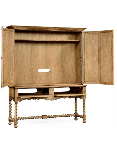 Entertainment Centers, TV Consoles, Pop Ups Elizabethan TV Entertainment Cabinet with Drawers