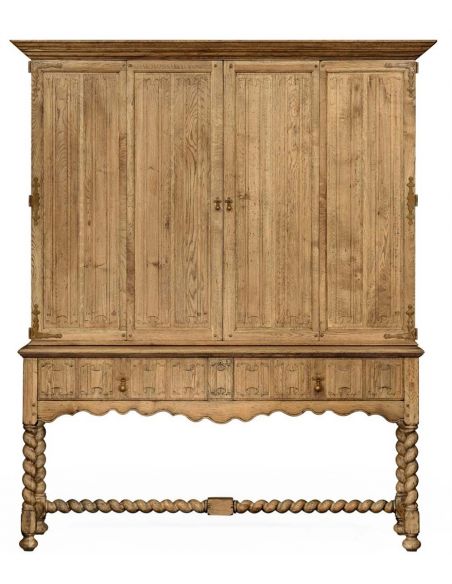 Entertainment Centers, TV Consoles, Pop Ups Elizabethan TV Entertainment Cabinet with Drawers
