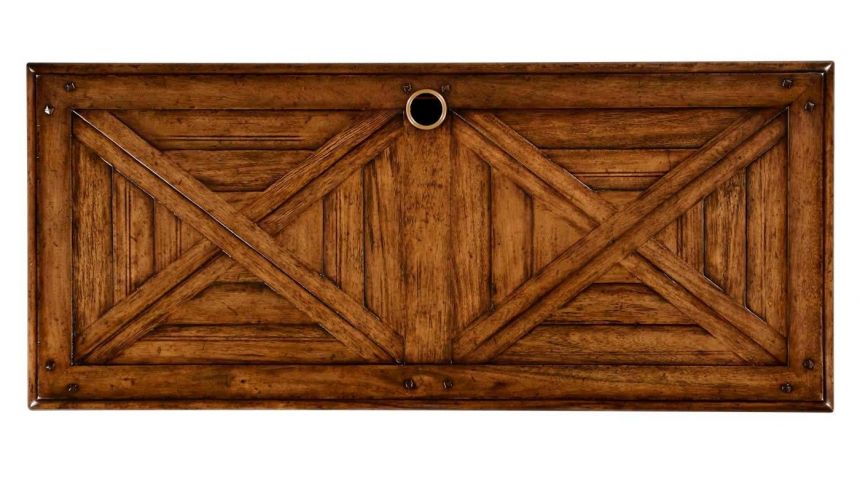 Entertainment Centers, TV Consoles, Pop Ups Countryside Style Low TV Table with Drawers