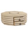 Round and Oval Coffee tables Octagonal Limed Acacia Coffee Table