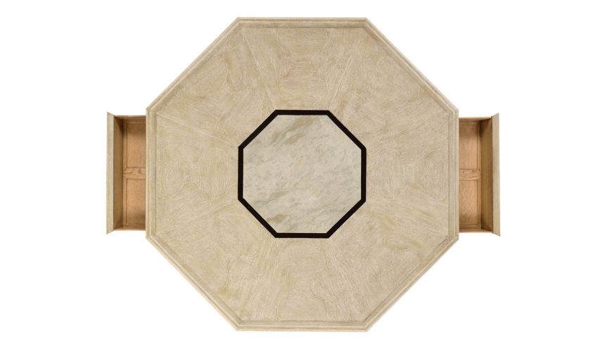 Round and Oval Coffee tables Octagonal Limed Acacia Coffee Table