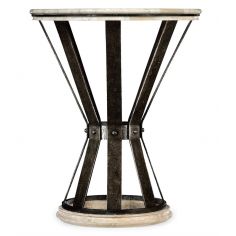 Round and Oval Coffee tables Marble Top Round Coffee Table with Iron Base 2