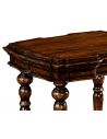 Stylish Distressed Walnut Side Table
