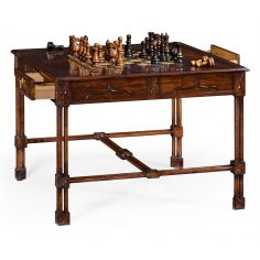 Game Card Tables & Game Chairs Large Gothic Walnut Games Table 2