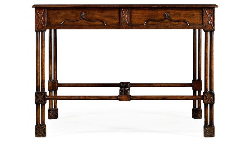 Game Card Tables & Game Chairs Large Gothic Walnut Games Table