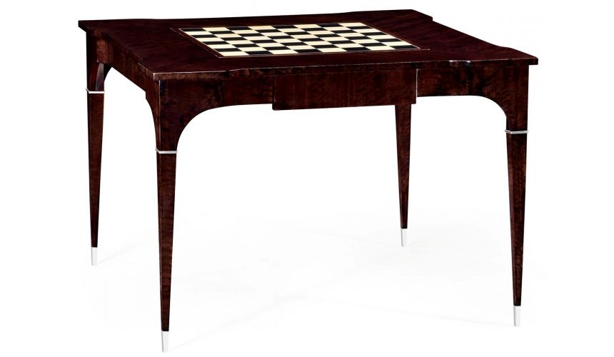 Game Card Tables & Game Chairs Classic Backgammon and Chess Table