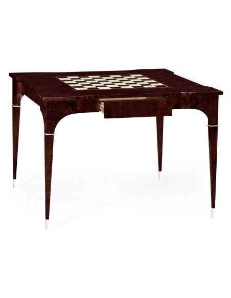 Game Card Tables & Game Chairs Classic Backgammon and Chess Table