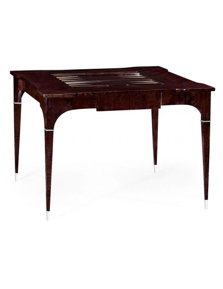 Game Card Tables & Game Chairs Classic Backgammon and Chess Table