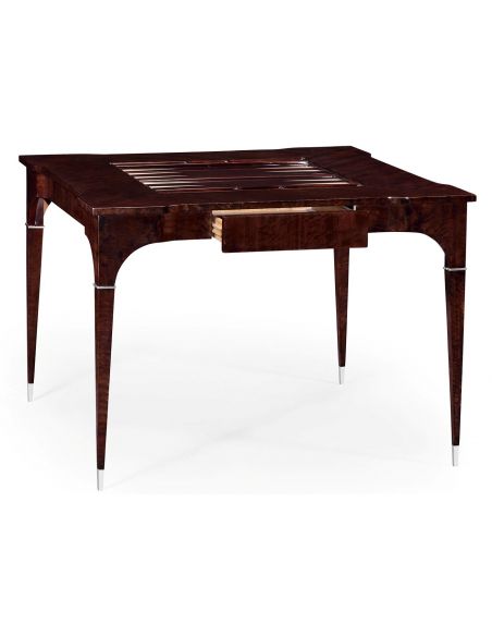 Game Card Tables & Game Chairs Classic Backgammon and Chess Table