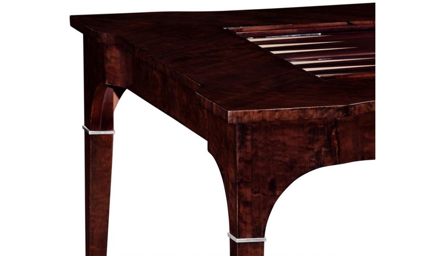 Game Card Tables & Game Chairs Classic Backgammon and Chess Table