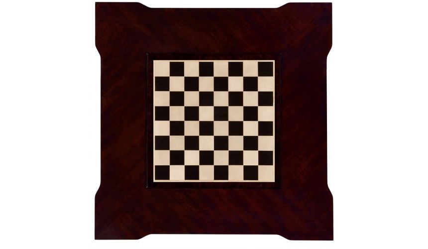 Game Card Tables & Game Chairs Classic Backgammon and Chess Table