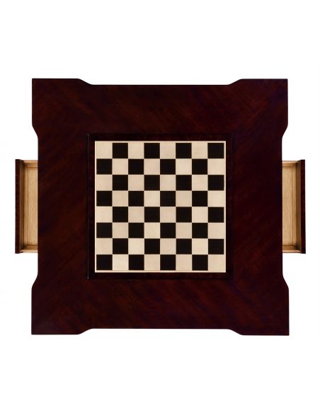 Game Card Tables & Game Chairs Classic Backgammon and Chess Table