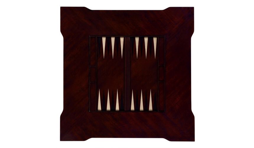 Game Card Tables & Game Chairs Classic Backgammon and Chess Table