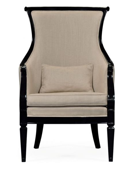 CHAIRS, Leather, Upholstered, Accent Classic Upholstered Occasional Armchair