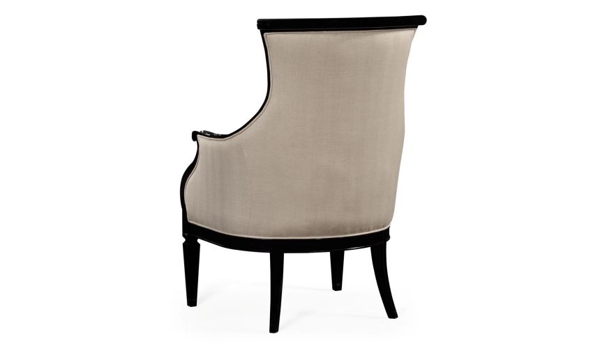 CHAIRS, Leather, Upholstered, Accent Classic Upholstered Occasional Armchair