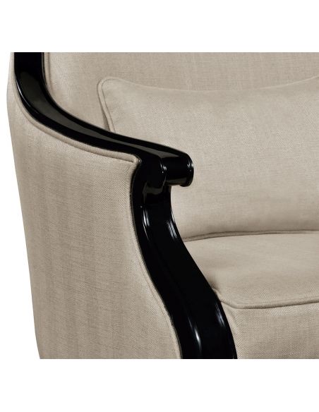 CHAIRS, Leather, Upholstered, Accent Classic Upholstered Occasional Armchair