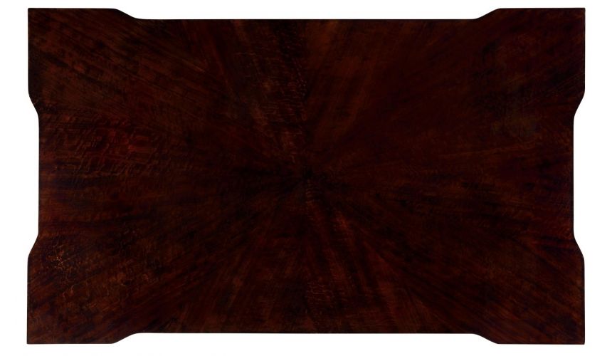 Coffee Tables Black Eucalyptus Rectangular Coffee Table with Tier Underneath