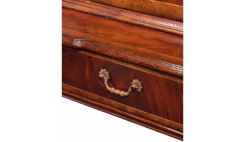 Entertainment Centers, TV Consoles, Pop Ups Tall Mahogany TV Unit with 4 Paneled Doors