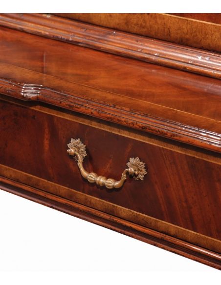 Entertainment Centers, TV Consoles, Pop Ups Tall Mahogany TV Unit with 4 Paneled Doors