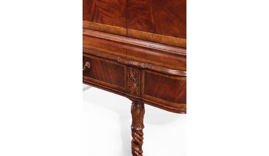 Entertainment Centers, TV Consoles, Pop Ups Tall Mahogany TV Unit with 4 Paneled Doors