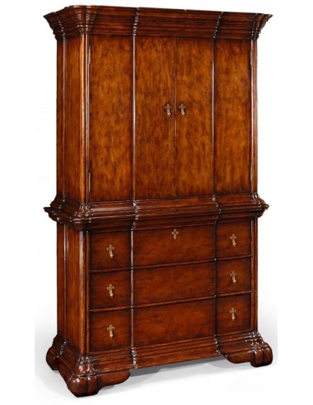 Large Dutch Armoire Style TV Cabinet
