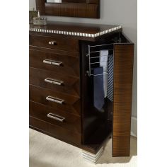 LUXURY BEDROOM FURNITURE Multi-Shelf Wooden Chest