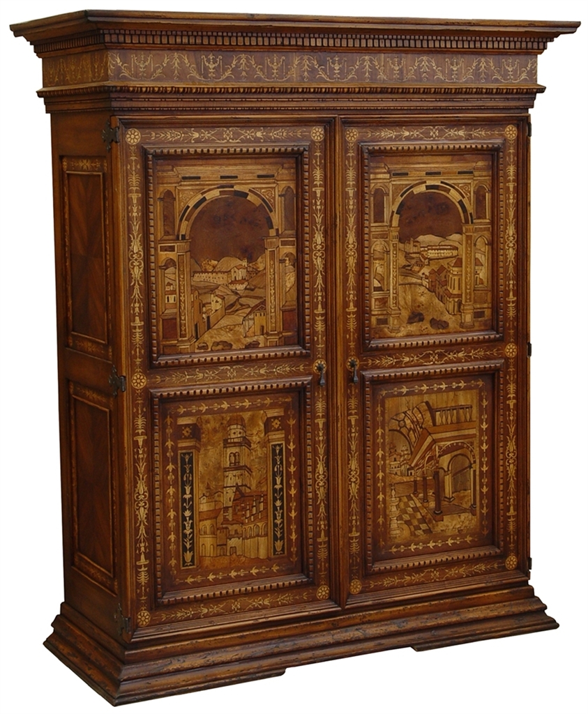 Bookcases Luxury cabinet, armoire, beautiful marquetry work, bench made furnishings.