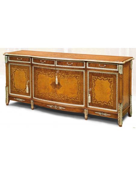 Breakfronts & China Cabinets 11 Luxury Breakfront. Exquisite marquetry work.