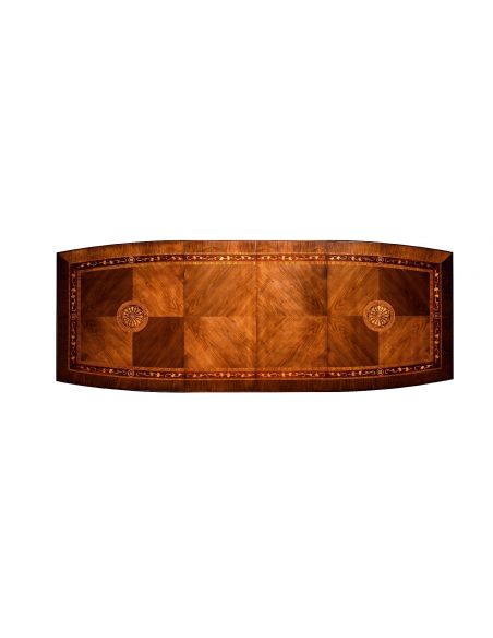 Dining Tables 12 Luxury extending dining table. Exquisite marquetry