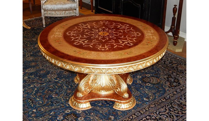 Dining Tables Luxury handmade furniture. Empire Style Round Dining Table