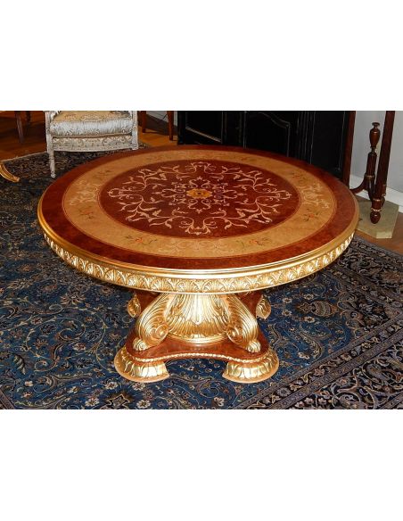 Dining Tables Luxury handmade furniture. Empire Style Round Dining Table