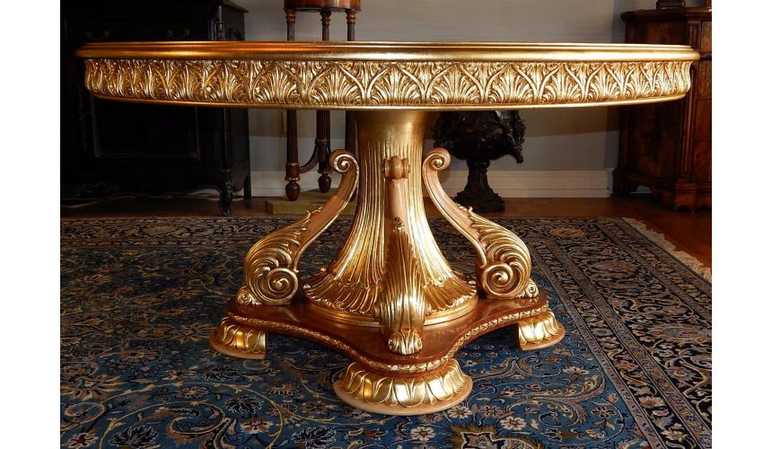 Dining Tables Luxury handmade furniture. Empire Style Round Dining Table