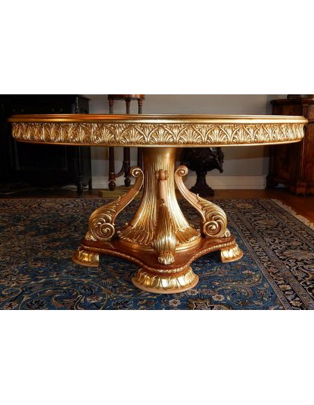 Dining Tables Luxury handmade furniture. Empire Style Round Dining Table