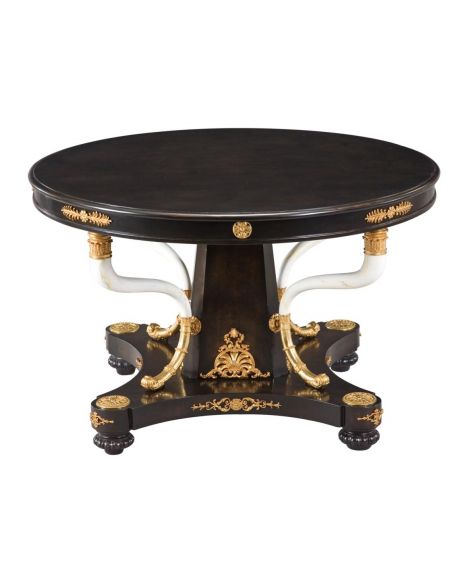 Empire style round foyer table, 84-19