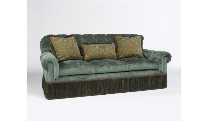 Luxury Leather & Upholstered Furniture Luxury furniture tufted back cozy sofa 930