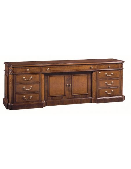 Executive Desks Executive Desk with glossy, wide tabletop