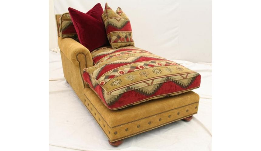 Luxury furniture, chaise sectional sofa