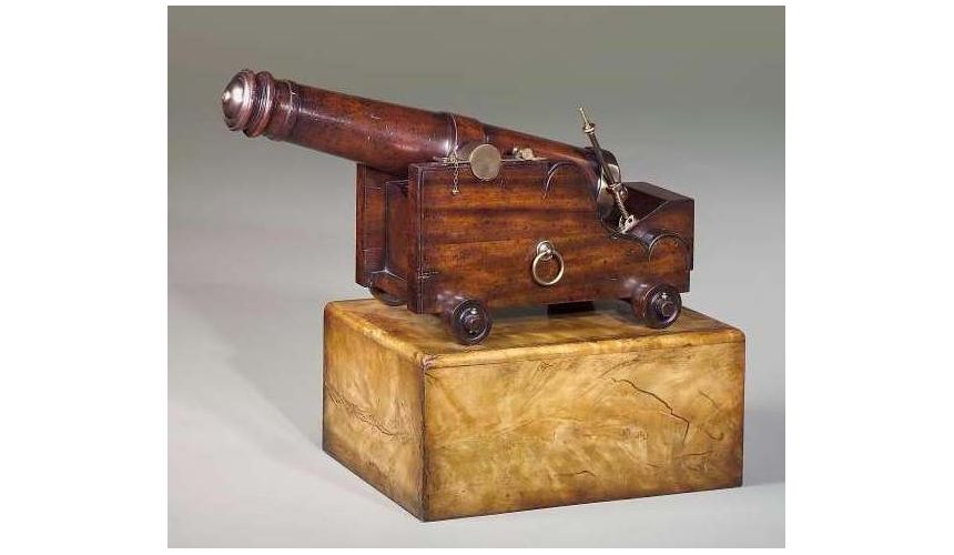 Decorative Accessories luxury furniture carved mahogany naval cannon