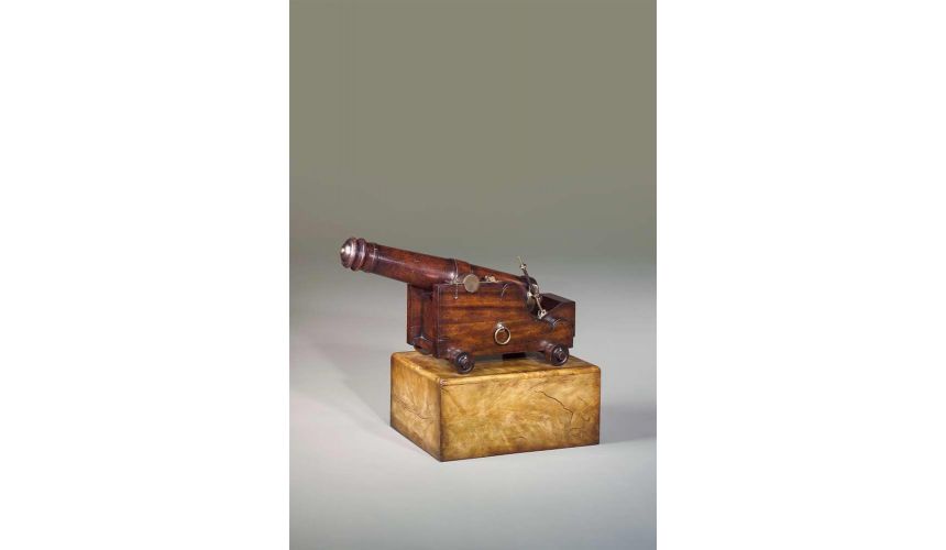 Decorative Accessories luxury furniture carved mahogany naval cannon