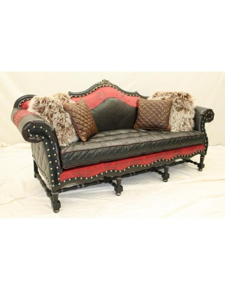 Luxury Leather Furniture Barcelonia Tufted Seat Sofa 38