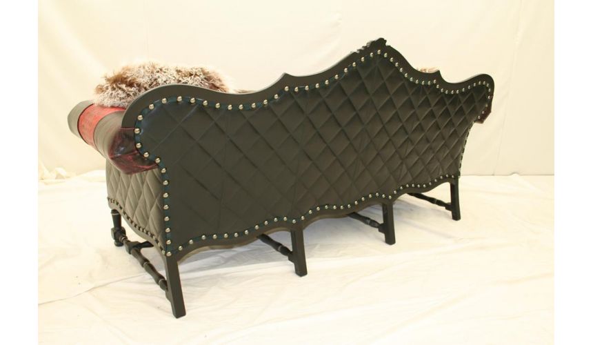 Luxury Leather Furniture Barcelonia Tufted Seat Sofa 38