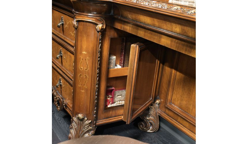 LUXURY BEDROOM FURNITURE Luxury makeup vanity. High end Italian furniture.