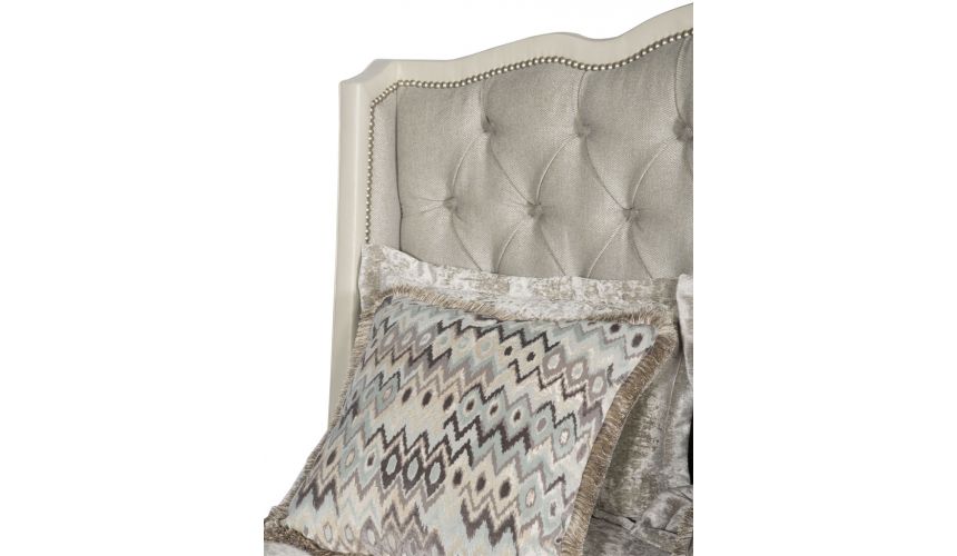 BEDS - Queen, King & California King Sizes Luxury modern style bed with tufted headboard