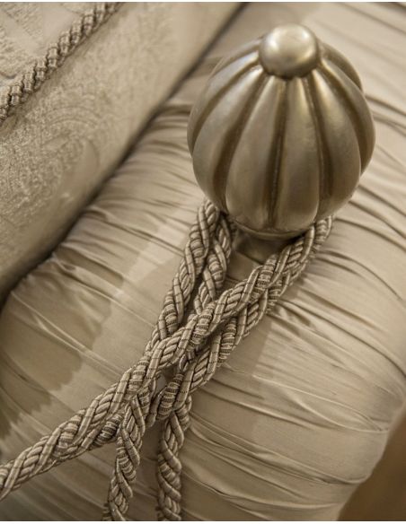 Luxury Leather & Upholstered Furniture Fine fabrics highlight this extraordinary hand made luxury sofa.