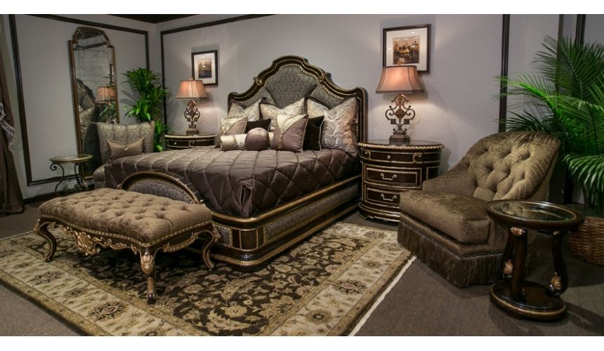 Queen and King Sized Beds Upholstered Low Post Bed
