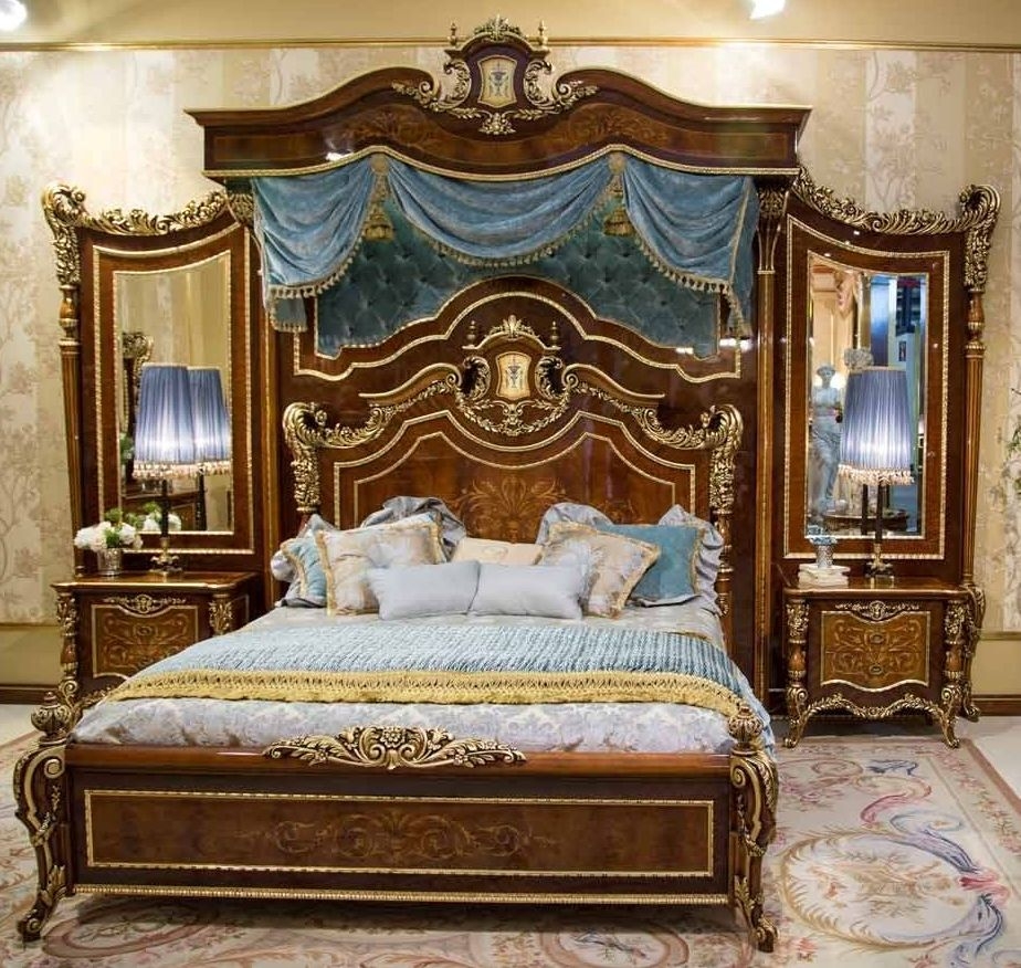 BEDS - Queen, King & California King Sizes Master bedroom with boiserie. Furniture Masterpiece Collection.