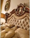 LUXURY BEDROOM FURNITURE Master bed with tufted headboard. Furniture Masterpiece Collection.