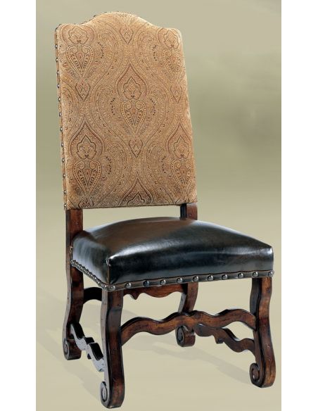 Rustic Luxury Furniture Damask Side Chair